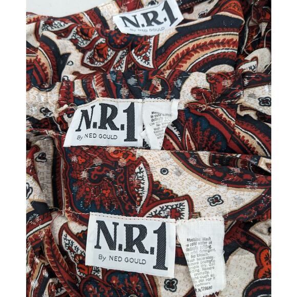 SALE Groovy Vintage 70's Metallic Disco Set NR1 NED GOULD Wide Pants Tank Jacket - Picture 12 of 12